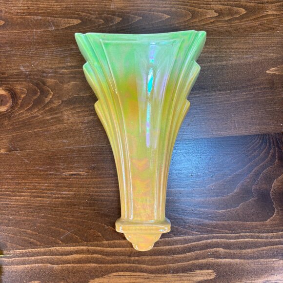 Vintage Wall Pocket Vase Royal Winton Grimwades Art Deco Iridescent Lusterware - Picture 4 of 16